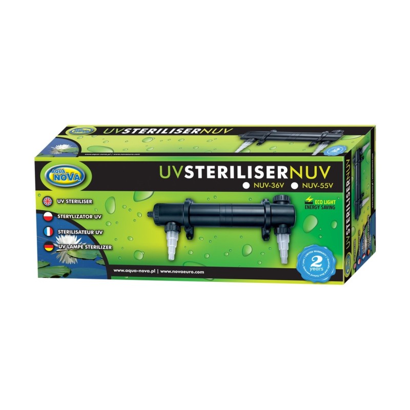 AQUA NOVA UV Steriliser NUVC-55 (NUVC-55) - Sterylizator UV 55W do oczek o pojemności do 25000l - 3