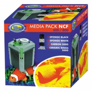 AQUA NOVA Media Pack NCF-600/NCF-800 (MPACK 600/800) - Zestaw wkładów do filtra NCF 600/NCF 800 - 2
