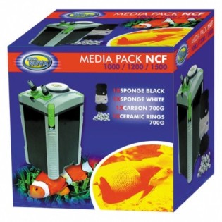 AQUA NOVA Media Pack NCF-1000/NCF-1200/NCF-1500 (MPACK 1000/1500) - Zestaw wkładów do filtra NCF 1000/NCF 1200/NCF 1500 - 2