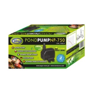 AQUA NOVA POMPKA WODOSPAD 750L/H, 12W, H max 1,3m , bez złączek fontannowych - 1 AQUA NOVA POMPKA WODOSPAD 750L/H, 12W, H max 1,3m , bez złączek fontannowych - 1
