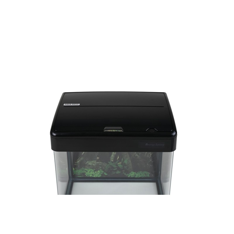 AQUA NOVA Akwarium 19L LED, gięte szkło, filtr + oświetlenie, czarne - 5