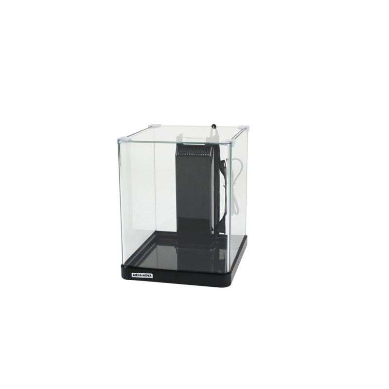 AQUA NOVA Akwarium NANO 14L LED gięte szkło, filtr + oświetlenie, czarne - 2