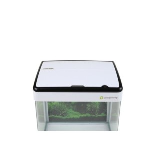 AQUA NOVA Akwarium 32L LED, gięte szkło, filtr + oświetlenie, białe + czarna ramka - 1 AQUA NOVA Akwarium 32L LED, gięte szkło, filtr + oświetlenie, białe + czarna ramka - 1