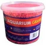 AQUA NOVA Żwir kolorowy , wiadro 5kg, fluo różowy - 1