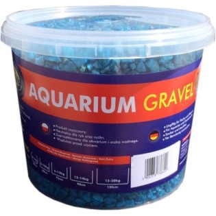 AQUA NOVA Żwir kolorowy , wiadro 5kg, fluo niebieski - 1