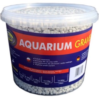 AQUA NOVA Żwir kolorowy , wiadro 5kg, biały - 1