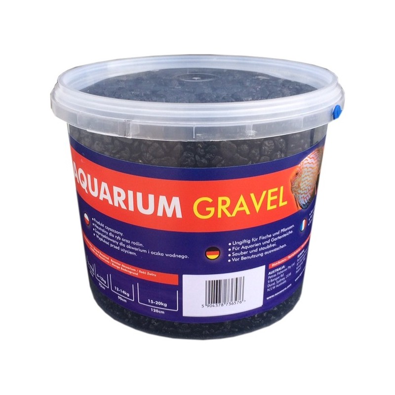 AQUA NOVA Żwir kolorowy , wiadro 5kg, czarny - 1