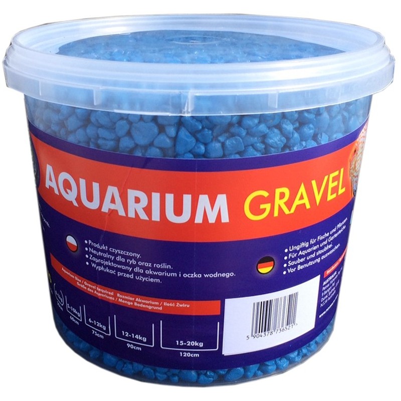 AQUA NOVA Żwir kolorowy , wiadro 5kg, niebieski - 1