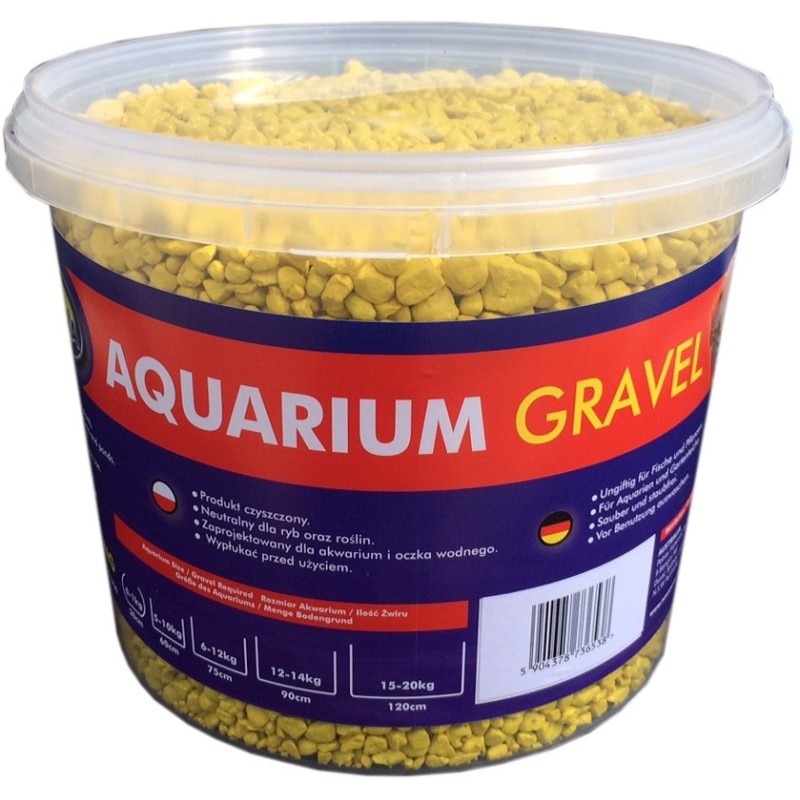 AQUA NOVA Żwir kolorowy , wiadro 5kg, żółty - 1