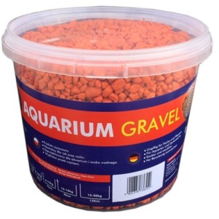 AQUA NOVA Żwir kolorowy , wiadro 5kg, pomarańczowy - 1