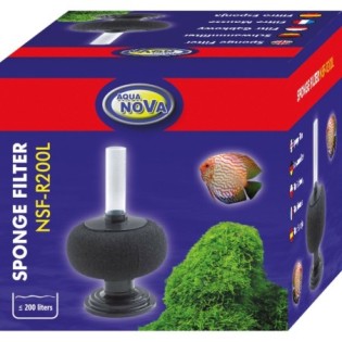 AQUA NOVA Sponge Filter NSF-R200L (NSF-R200L) - Filtr gąbkowy, okrągły do akwarium do 200L - 1