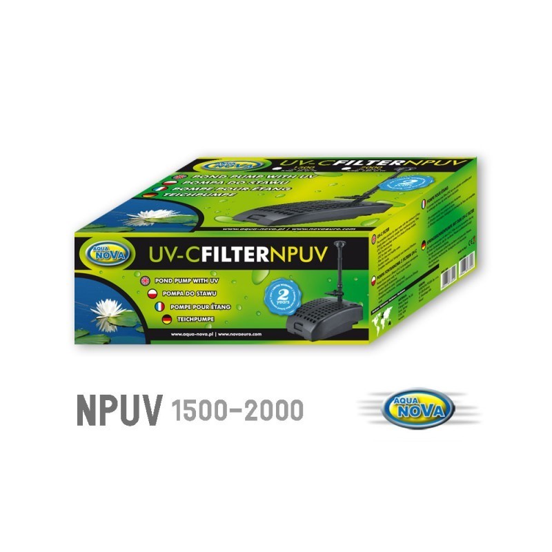 AQUA NOVA UV-C Filter NPUV-2000 (NPUV-2000) - Pompa fontannowa z lampą UV - 2