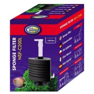 AQUA NOVA Sponge Filter NSF-C200L (NSF-C200L ) - Filtr gąbkowy, narożny do akwarium - 1