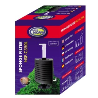 AQUA NOVA Sponge Filter NSF-C350L (NSF-C350L) - Filtr gąbkowy, narożny do akwarium - 1
