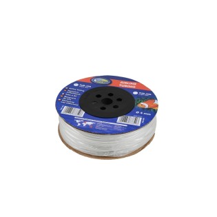 AQUA NOVA Wąż Silikonowy 4/6mm Rolka 100m (TUB-100) - Wąż bezbarwny do napowietrzania akwarium i dostarczania CO2 - 1