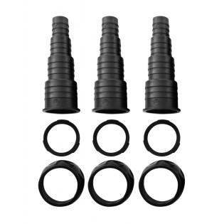 AQUA NOVA Złączka na Wąż do NBPF 3szt (NBPF CONNECTOR) - Króciec na wąż do filtra NBPF-6000, NBPF-9000, NBPF-12000, NBPF-15000 -