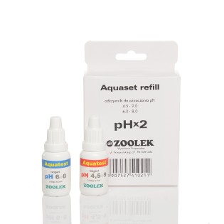 ZOOLEK Aquaset refill pH x2  (1021) - Uzupełnienie testu na pomiar pH w zakresie 4,5 – 9,0 do akwarium słodkowodnego 1 szt. - 1