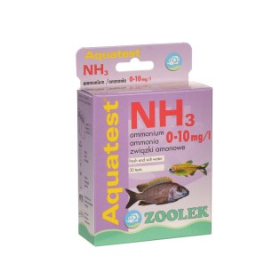 ZOOLEKAquatest NH3 (1050) - Test na amoniak i jony amonowe do akwarium słodkowodnego i morskiego 1 szt. - 1