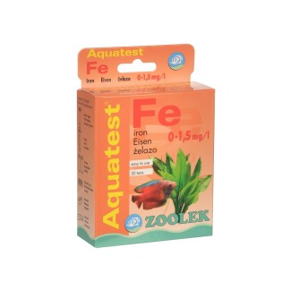ZOOLEK Aquatest Fe (1100) - Test na żelazo do akwarium słodkowodnego i morskiego 1 szt. - 1