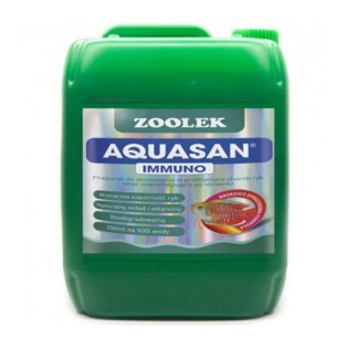 ZOOLEK Aquasan Immuno (0619) - Preparat witaminowy na choroby ryb 5000 ml - 1