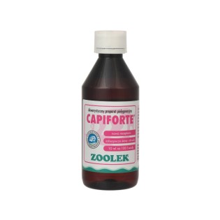 ZOOLEK Capiforte (0548) - Preparat pielęgnacyjny na pasożyty, nicienie, przywry, tasiemiec 250 ml - 1