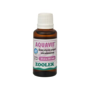 ZOOLEK Aquavit (0111) - Mikroelementy stymulujące wzrost ryb i roślin 30ml - 1