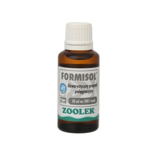 ZOOLEK Formisol (0501) - Preparat odkażający na pleśniawkę do akwarium słodkowodnego 30ml - 1