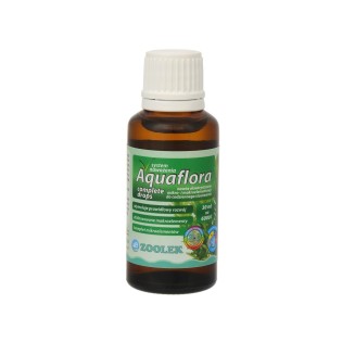 ZOOLEK Aquaflora complete drops (7051) - Komplet mikro- i makroelementów dla roślin korzeniowych 30ml - 1
