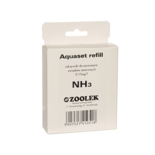 ZOOLEK Aquaset refill NH3 (1201) - Uzupełnienie testu na amoniak i jony amonowe w akwarium słodkowodnego i morskiego 1 szt. - 1