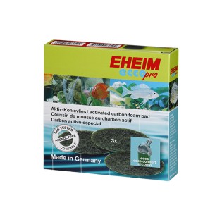 EHEIM Carbon Fine Filter Pad 3szt. (2628310) - Wkład węglowy do filtra Ecco Pro (2032/2034/2036) - 1