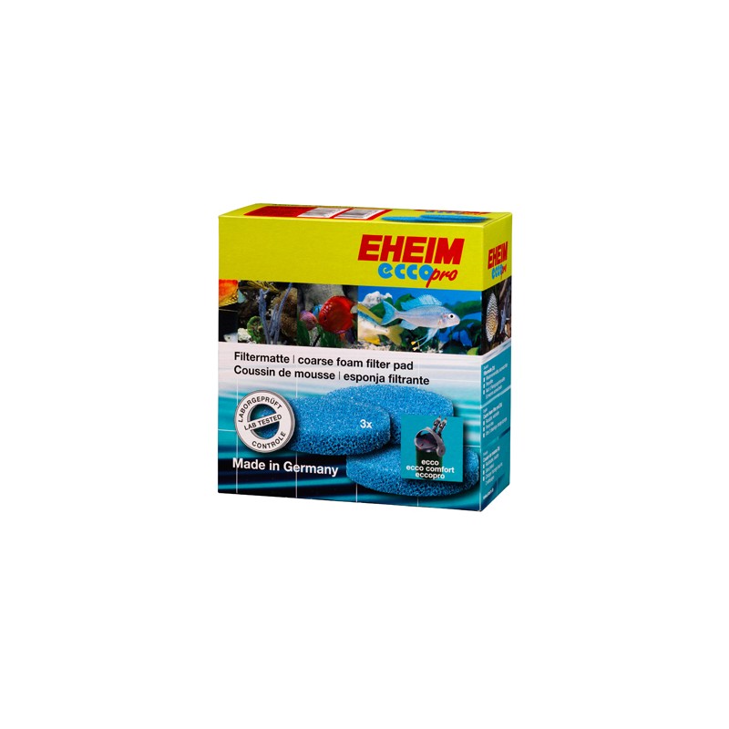 EHEIM Gąbki Niebieskie (2616310) - Gąbka niebieska do filtrów Eheim Ecco 2231/2233/2235 (komplet 3 sztuk) - 1