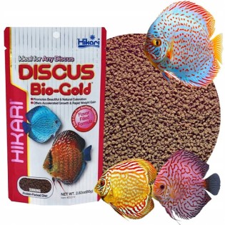 HIKARI Discus Bio-Gold 80g (22316) - Tonący pokarm wybarwiający dla paletek jakości - 1