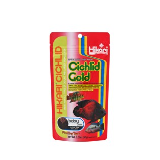 HIKARI Cichlid Gold Baby 57g (04111) - Pływający pokarm dla pielęgnic i innych ryb tropikalnych - 1