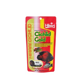 HIKARI Cichlid Gold Mini 57g (04211) - Pływający pokarm dla pielęgnic i innych ryb tropikalnych - 1