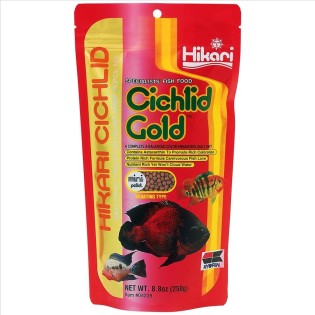 HIKARI Cichlid Gold Mini 250g (04228) - Pływający pokarm dla pielęgnic i innych ryb tropikalnych - 1
