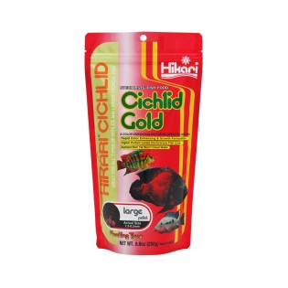 HIKARI Cichlid Gold Large 250g (04428) - Pływający pokarm dla pielęgnic i innych ryb tropikalnych - 1