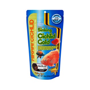 HIKARI Cichlid Gold Sinking Medium 342g (04733) - Tonący pokarm dla pielęgnic i innych ryb tropikalnych - 1