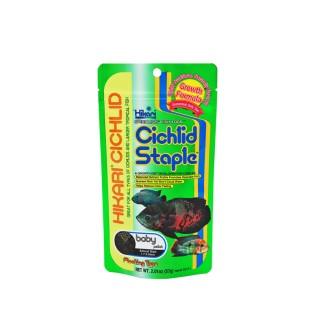 HIKARI Cichlid Staple Baby 57g (03111) - Pływający pokarm dla pielęgnic i innych ryb tropikalnych - 1
