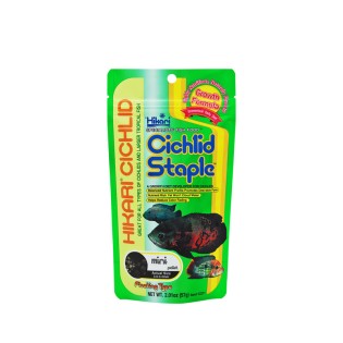 HIKARI Cichlid Staple Mini 57g (03211) - Pływający pokarm dla pielęgnic i innych ryb tropikalnych - 1
