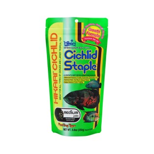 HIKARI Cichlid Staple Medium 250g (03328) - Pływający pokarm dla pielęgnic i innych ryb tropikalnych - 1