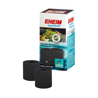 EHEIM Carbon Cartridge 2szt. (2628080) - Wkład węglowy do Aquaball 60, 130,180 i Biopower 160, 200, 240 - 2