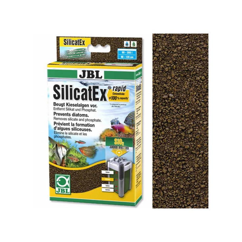 JBL SilicatEx Rapid 400g (62347) - Wkład do usuwania krzemianów z wody akwariowej. - 3