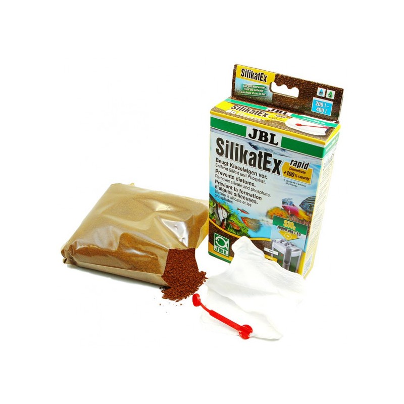 JBL SilicatEx Rapid 400g (62347) - Wkład do usuwania krzemianów z wody akwariowej. - 2