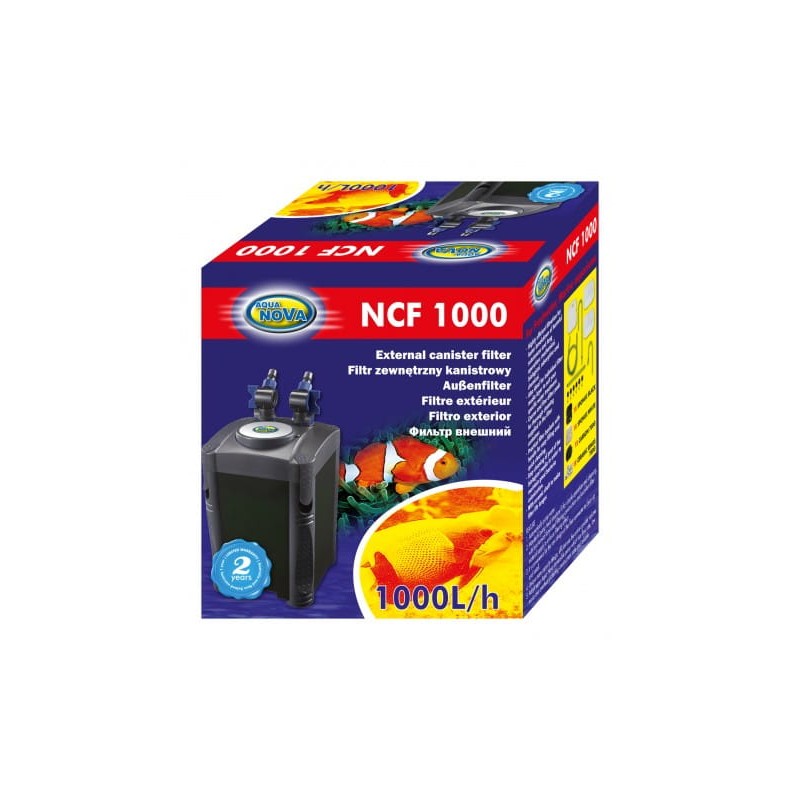AQUA NOVA NCF-1000 (NCF-1000) - Filtr zewnętrzny do akwarium max. 300l - 5