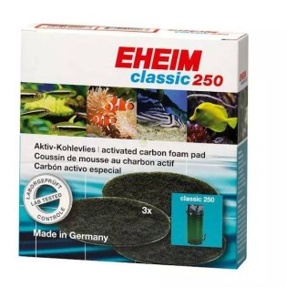EHEIM Carbon Fine Filter Pad 3szt. (2628130) - Wkład węglowy do filtra Classic 250 (2213) - 2