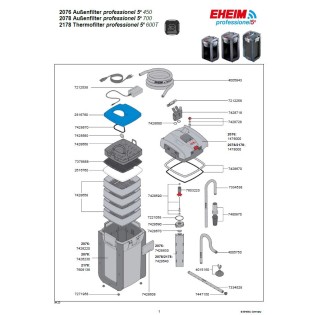 EHEIM Professionel 5e 600T (2178) (2178010) - Elektroniczny filtr zewnętrzny z grzałką i sterowaniem Wi-Fi - 1 EHEIM Professionel 5e 600T (2178) (2178010) - Elektroniczny filtr zewnętrzny z grzałką i sterowaniem Wi-Fi - 1