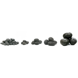 ROTALA Premium Pebbles - Black Lava 5,0-7,0cm 1kg (LSBP3) - 3