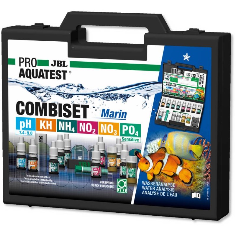 JBL PROAQUATEST COMBISET Marin (2408100) Walizka do testów do najważniejszych parametrów wody w akwariach morskich - 2