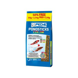 Prodac PONDSTICKS karma dla ryb akwariowych, kolor 7,5 kg (w woreczku) - 1
