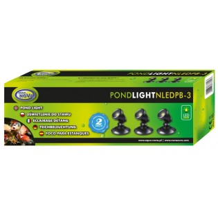 AQUA NOVA Pond Light LED 3x1,0W 12V (NLED-PB3) - Lampa Led do oczka wodnego - 1